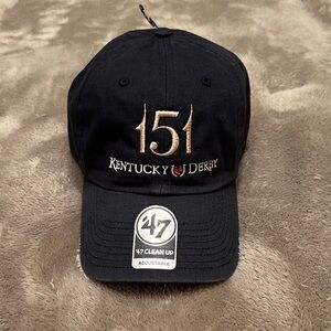 New mens 47 brand 151 KENTUCKY DERBY adjustable hat.